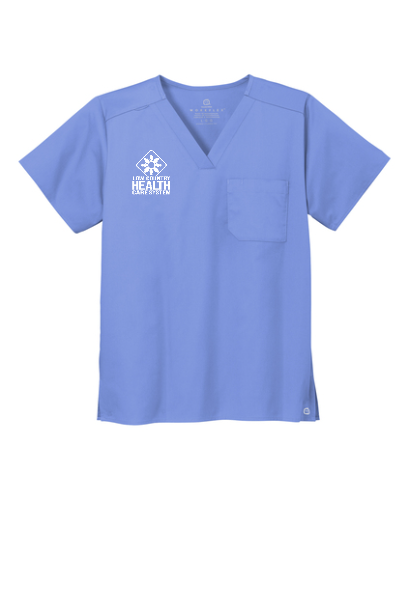 Wink® Unisex WorkFlex Chest Pocket V-Neck Top